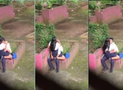 Alumnos teniendo relaciones sexuales en el patio de la escuela