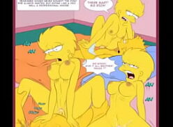 Homer and Lisa Simpson