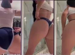 Jailyne Ojeda mostrando su lencería de Victoria's Secret