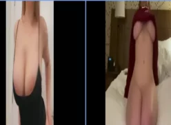 Video porno de Ángel Sexual Desnuda Montando un Consolador Gigante con Tetas Enormes