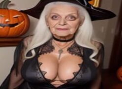 Abuelitas de pecho grande con disfraces para Halloween