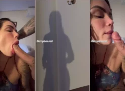 Anny Alves, famosa por sus videos picantes en onlyfans, fue captada dándole una gran mamada a su pareja en la bañera