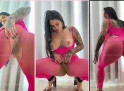 Camila Becker haciendo un strip mostrando su delicioso coño mientras baila