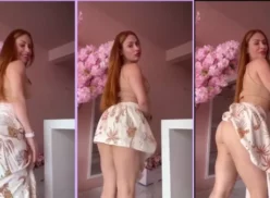 Emme White sensualizándose quitándose la ropa y mostrando su húmedo privacy