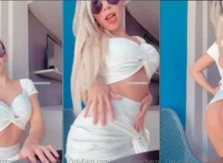 Famosa en la plataforma OnlyFans, Jessica Pacheco hizo video sin bragas antes de tomar un café con sus amigas