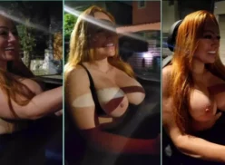 Jessica Patez, la atrevida mostrando las tetas en lugares públicos