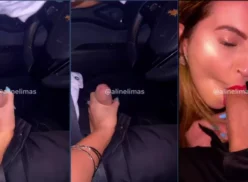 La estrella Aline Limas es pillada divirtiéndose con una gran polla en el asiento trasero del coche