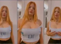 Maitê Sasdelli mostrando sus hermosas tetas fuera de la blusa