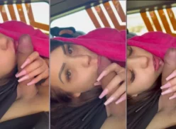 Mc Mayara fue filmada teniendo un buen sexo oral en un autobús, chupando la punta de su polla