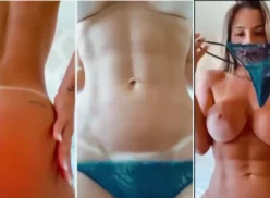 Vanessinha Vailatti, la musa que luce OnlyFans, sensualizándose al quitarse las microbragas y quedar completamente desnuda