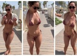 Bru Luccas muestra su nuevo video filtrado en el que baila en bikini y tanga