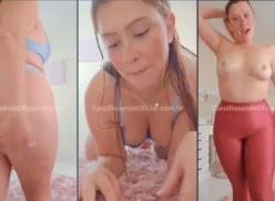 Carol Resende masturbándose placenteramente con su vagina