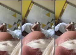 Isadora Vale grabó un video en el cual se le ve acostada en la cama, mostrando su trasero desnudo