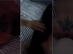 Paulinha Cordeiro divirtiéndose mucho a cuatro patas y disfrutando de la compañía de su pareja