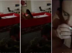 Paulinha Cordeiro teniendo sexo oral en la bañera