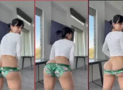 Verônica Perasso bailando con su delicioso culo después de hacer ejercicio