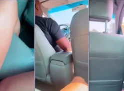 Agnes Radke, modelo fitness, grabó su vlog en un auto de Uber mostrando su coño