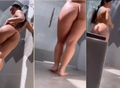 Carol Machado luce duchándose en el patio trasero y derrocha sensualidad