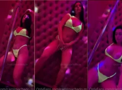 Carol Machado luciendo pole dance con bragas súper sexys