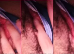 Gia Nine masturbándose cachonda con su coñito peludo