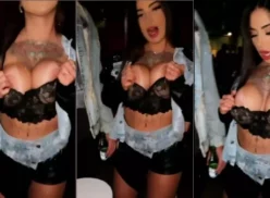 Paula Steil es pillada enseñando sus increíbles tetas en una fiesta