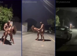 Jefao y Brysa Sousa teniendo sexo en la calle