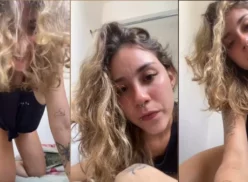 La joven brasileña bruna rios con braguitas transparentes enseñando su coño