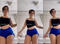 La joven linda ray lacerda bailando con su culo caliente resaltado y usando shorts ajustados