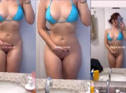 Profesora Cibelly Ferreira se graba mientras se masturba frente al espejo