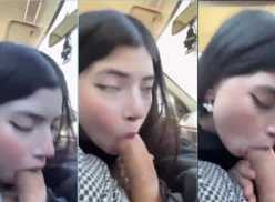 Julieta Yanez, amateur, follando oralmente caliente en un auto en movimiento