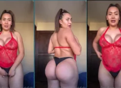 Nataly Ordóñez luciendo su sexy bikini y mostrando su culo perfecto