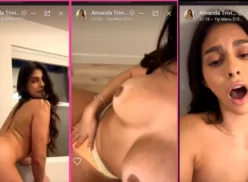 Amanda Trivizas Desnuda y Excitada en un Directo