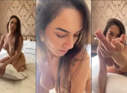 Bibi Haag grabó un video casero que muestra al tipo en el hotel