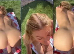 HalliNLover disfrutando del sol mientras tiene intimidad al aire libre Se filtra un vídeo de OnlyFans