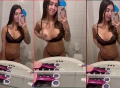 Tati Formento filtró un vídeo amateur mostrando sus tetas reflejadas en el espejo