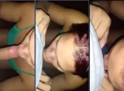 Vitoria Azevedo realizando una felación apasionada a un miembro viril prominente y excitado